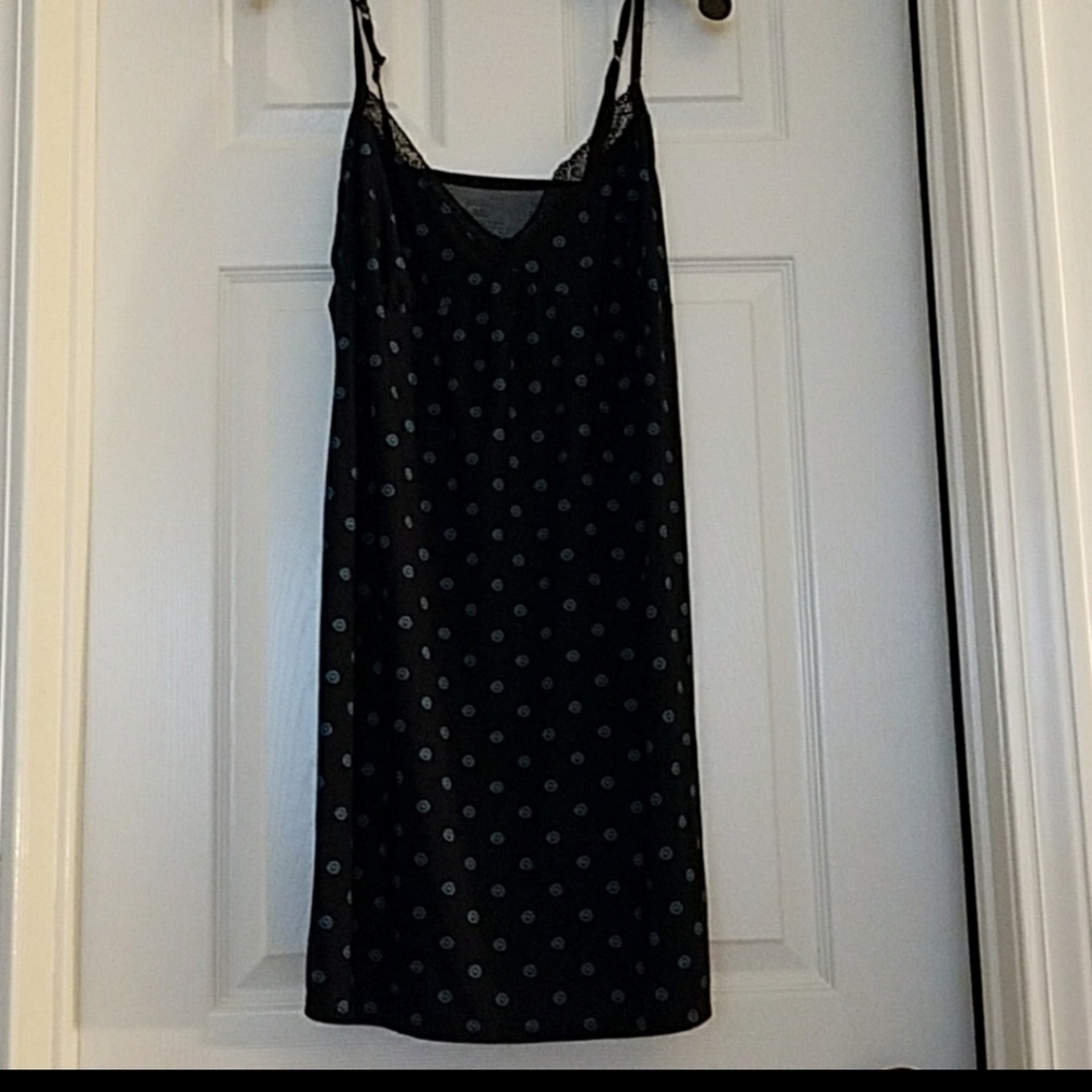 Black spaghetti strap nightie